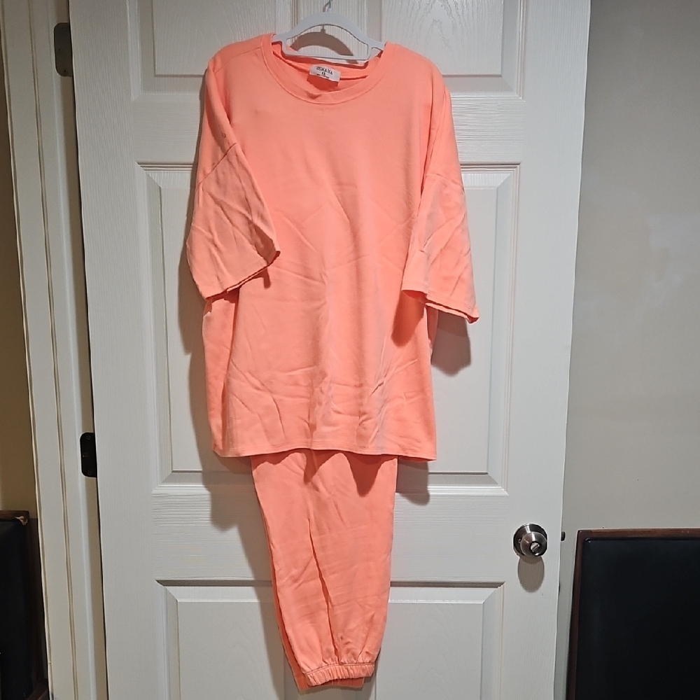 Women's Sweat Set Coral